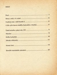 Prostřené stoly v době císaře Rudolfa II. a Česká kuchařka alchymisty rytíře Bavora mladšího Rodovského z Hustiřan z roku 1591