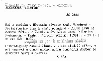 Boj o rozluku v Městském divadle Král. Vinohrad