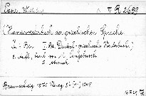 Handwörterbuch der griechischen Sprache.
