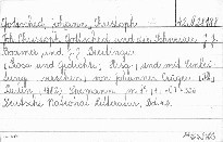 Joh. Christoph Gottsched und die Schweizer J.