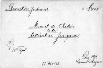 Manuel de l'histoire de la littérature franca