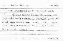 Statistické optimalizační metody v hospodářsk