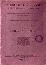 Statistický lexikon obcí na Moravě a ve Slezsku