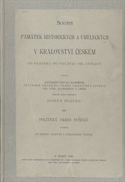 Soupis památek historických a uměleckých v politickém okresu Přeštickém