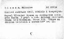 Sborové recitace.
