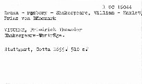 Shakespeare-Vorträge.
