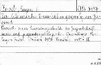 Der literarische Entwicklungsgang der Jugend