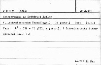 Erinnerungen an Gottfried Keller