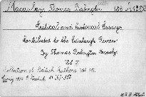 Critical and Historical Essays,Contributed to