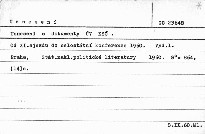 Usnesení a dokumenty ÚV KSČ od 11.sjezdu do celostátní konference 1960
