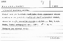 Informační soustava podniků pro I.ročník stud