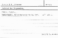 Aufstand der Totgesagten