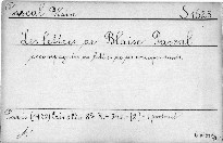 Les lettres de Blaise Pascal