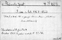 Práce z let 1901-1922