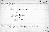 Les carnets de Georges Louis