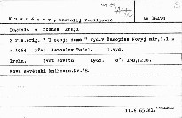 Legenda o rodném kraji