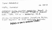 Jaroslav Vojta vypráví anekdoty