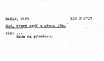 Husa na provázku
