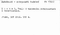 O hudebních schopnostech a dovednostech