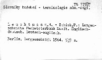 Langenscheidts Fachwörterbuch Musik Englisch