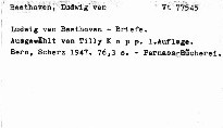 Ludwig van Beethoven Briefe