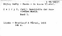 Geschichte der russischen Musik