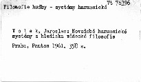 Novodobé harmonické systémy z hlediska vědecké filosofie