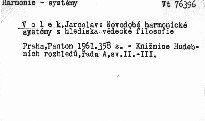 Novodobé harmonické systémy z hlediska vědecké filosofie