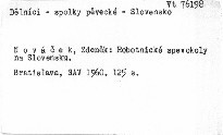 Robotnícke spevokoly na Slovensku