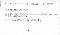 Das Kreutzberg-Buch