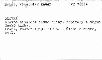 Slavná minulost české hudby