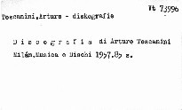 Discografia di Arturo Toscanini