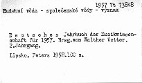 Deutsches Jahrbuch der Musikwissenschaft für
