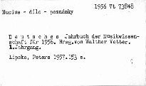 Deutsches Jahrbuch der Musikwissenschaft für