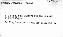 Die Musik seit Richard Wagner