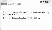 Die Musik in Russland und in der Sowjetunion