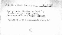 Analytische Studien zu Bach´s dreistimmige Inventionen