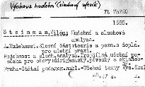 Hudební a sluchová analysa.