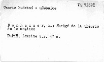 Abrégé de la théorie de la musique