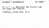 Das Positiv und die Orgel der Zukunft