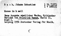 Johann Sebastian Bach. Missa. Symbolum nicenu