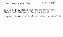 Die Instrumentation. Teil 5: Fagott