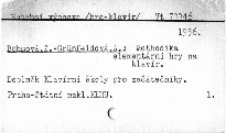 Methodika elementární hry na klavír