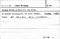 Goethes Briefe an Charlotte von Stein