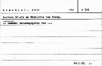 Goethes Briefe an Charlotte von Stein