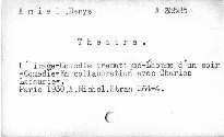 Théatre