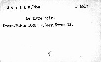 Le livre noir