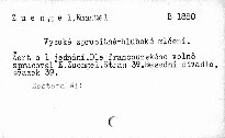 Vysoké zpropitné - hluboké mlčení