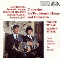 Concertos for 2 french horns and orchestra