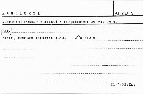 Komplexní rozbor činnosti a hospodaření za r. 1979